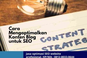 Harga Jasa SEO dan Cara Mengoptimalkan Konten Blog untuk SEO